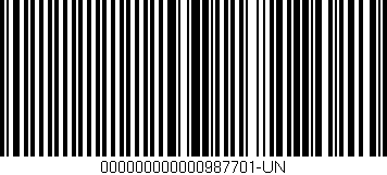 Código de barras (EAN, GTIN, SKU, ISBN): '000000000000987701-UN'