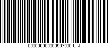 Código de barras (EAN, GTIN, SKU, ISBN): '000000000000987990-UN'