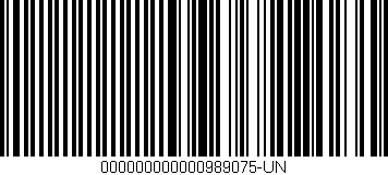 Código de barras (EAN, GTIN, SKU, ISBN): '000000000000989075-UN'