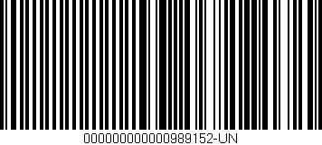 Código de barras (EAN, GTIN, SKU, ISBN): '000000000000989152-UN'