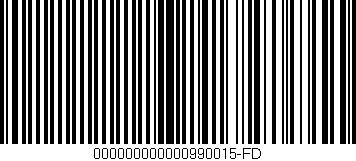 Código de barras (EAN, GTIN, SKU, ISBN): '000000000000990015-FD'