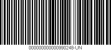Código de barras (EAN, GTIN, SKU, ISBN): '000000000000990248-UN'