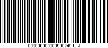 Código de barras (EAN, GTIN, SKU, ISBN): '000000000000990249-UN'