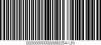 Código de barras (EAN, GTIN, SKU, ISBN): '000000000000990254-UN'