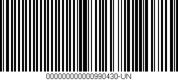 Código de barras (EAN, GTIN, SKU, ISBN): '000000000000990430-UN'