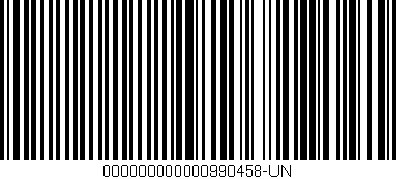 Código de barras (EAN, GTIN, SKU, ISBN): '000000000000990458-UN'