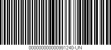 Código de barras (EAN, GTIN, SKU, ISBN): '000000000000991240-UN'