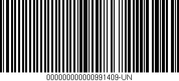 Código de barras (EAN, GTIN, SKU, ISBN): '000000000000991409-UN'