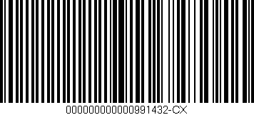 Código de barras (EAN, GTIN, SKU, ISBN): '000000000000991432-CX'