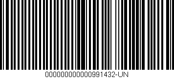 Código de barras (EAN, GTIN, SKU, ISBN): '000000000000991432-UN'