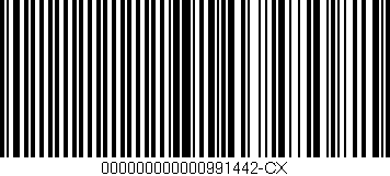 Código de barras (EAN, GTIN, SKU, ISBN): '000000000000991442-CX'