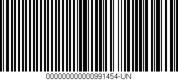 Código de barras (EAN, GTIN, SKU, ISBN): '000000000000991454-UN'