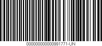 Código de barras (EAN, GTIN, SKU, ISBN): '000000000000991771-UN'