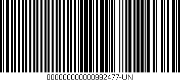 Código de barras (EAN, GTIN, SKU, ISBN): '000000000000992477-UN'