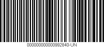 Código de barras (EAN, GTIN, SKU, ISBN): '000000000000992840-UN'
