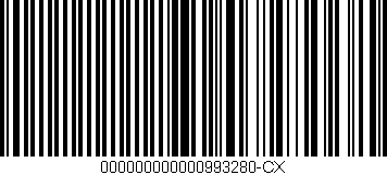 Código de barras (EAN, GTIN, SKU, ISBN): '000000000000993280-CX'