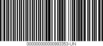 Código de barras (EAN, GTIN, SKU, ISBN): '000000000000993353-UN'