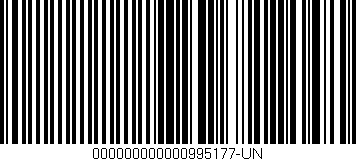 Código de barras (EAN, GTIN, SKU, ISBN): '000000000000995177-UN'
