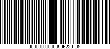 Código de barras (EAN, GTIN, SKU, ISBN): '000000000000996230-UN'