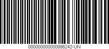 Código de barras (EAN, GTIN, SKU, ISBN): '000000000000996242-UN'