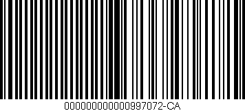 Código de barras (EAN, GTIN, SKU, ISBN): '000000000000997072-CA'