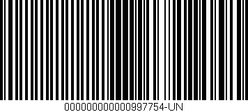 Código de barras (EAN, GTIN, SKU, ISBN): '000000000000997754-UN'