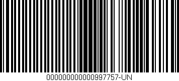 Código de barras (EAN, GTIN, SKU, ISBN): '000000000000997757-UN'