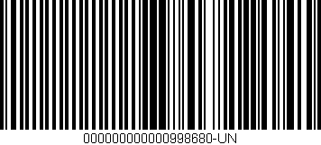 Código de barras (EAN, GTIN, SKU, ISBN): '000000000000998680-UN'