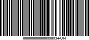 Código de barras (EAN, GTIN, SKU, ISBN): '000000000000998934-UN'