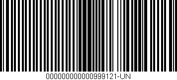 Código de barras (EAN, GTIN, SKU, ISBN): '000000000000999121-UN'