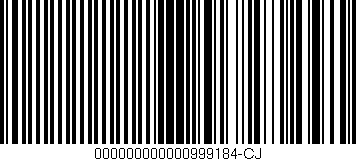 Código de barras (EAN, GTIN, SKU, ISBN): '000000000000999184-CJ'