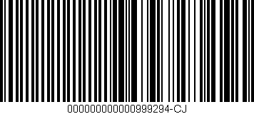 Código de barras (EAN, GTIN, SKU, ISBN): '000000000000999294-CJ'