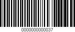 Código de barras (EAN, GTIN, SKU, ISBN): '0000000000037'