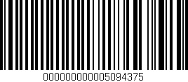Código de barras (EAN, GTIN, SKU, ISBN): '000000000005094375'