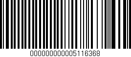 Código de barras (EAN, GTIN, SKU, ISBN): '000000000005116368'