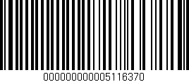 Código de barras (EAN, GTIN, SKU, ISBN): '000000000005116370'