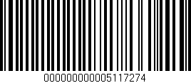 Código de barras (EAN, GTIN, SKU, ISBN): '000000000005117274'