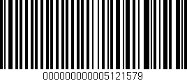 Código de barras (EAN, GTIN, SKU, ISBN): '000000000005121579'