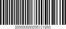 Código de barras (EAN, GTIN, SKU, ISBN): '000000000005121650'