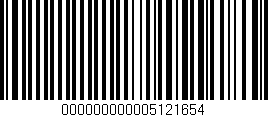 Código de barras (EAN, GTIN, SKU, ISBN): '000000000005121654'