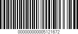 Código de barras (EAN, GTIN, SKU, ISBN): '000000000005121672'