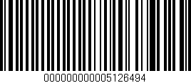 Código de barras (EAN, GTIN, SKU, ISBN): '000000000005126494'