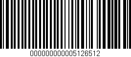 Código de barras (EAN, GTIN, SKU, ISBN): '000000000005126512'