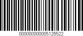 Código de barras (EAN, GTIN, SKU, ISBN): '000000000005126522'