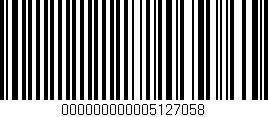 Código de barras (EAN, GTIN, SKU, ISBN): '000000000005127058'