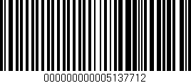 Código de barras (EAN, GTIN, SKU, ISBN): '000000000005137712'