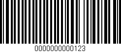 Código de barras (EAN, GTIN, SKU, ISBN): '0000000000123'