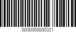 Código de barras (EAN, GTIN, SKU, ISBN): '0000000000321'