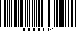 Código de barras (EAN, GTIN, SKU, ISBN): '0000000000861'