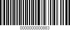 Código de barras (EAN, GTIN, SKU, ISBN): '0000000000883'